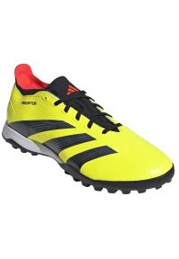 Adidas - Buty piłkarskie adidas Predator League L Tf IE2612 żółte. Zapięcie: sznurówki. Kolor: żółty. Materiał: guma, syntetyk. Sport: piłka nożna