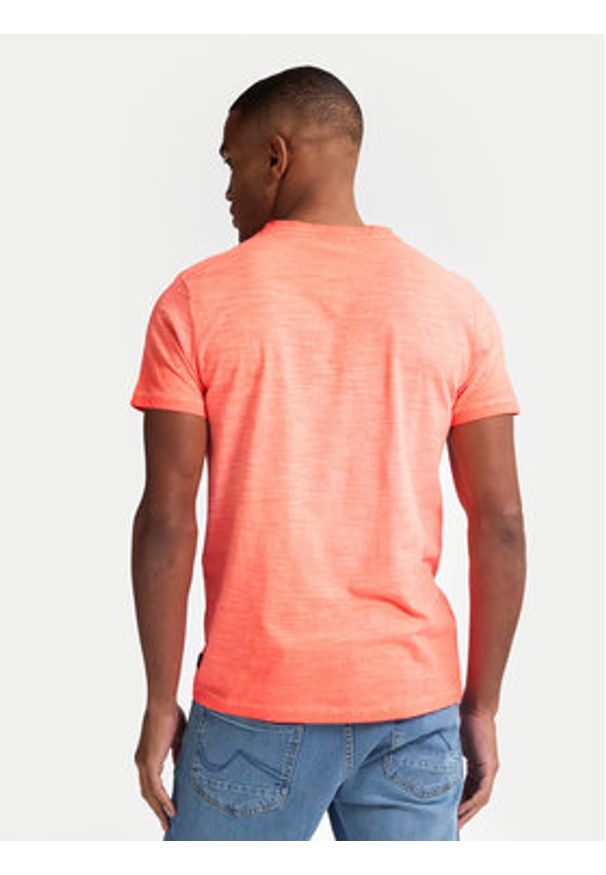 Petrol Industries T-Shirt M-1050-TSV662 Pomarańczowy Regular Fit. Kolor: pomarańczowy. Materiał: bawełna