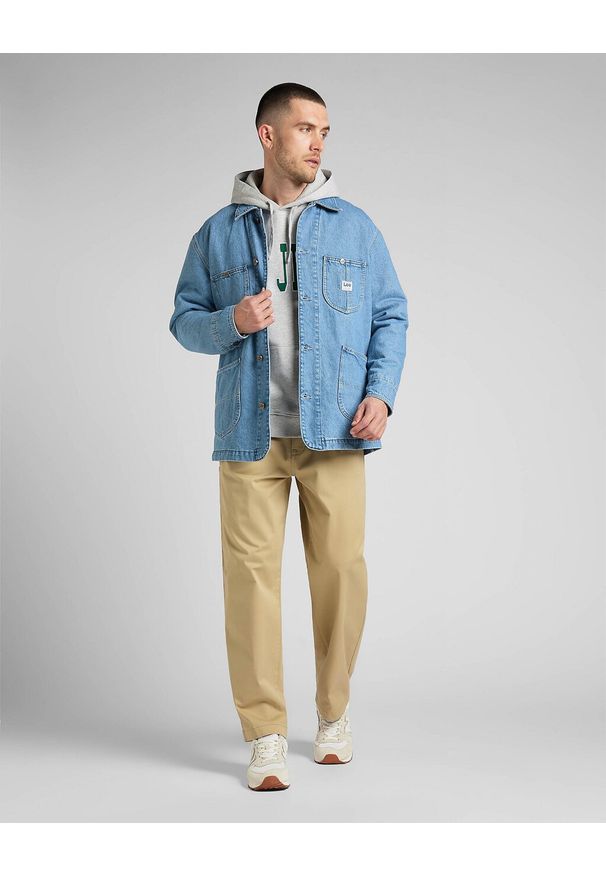 Lee - LEE LOOSE LOCO JACKET MĘSKA KURTKA JEANSOWA VINTAGE STONE L88SGAGI 112326386. Materiał: jeans. Styl: vintage