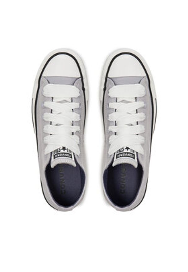 Converse Trampki Chuck Taylor All Star Suede A10417C Szary. Kolor: szary. Materiał: zamsz, skóra