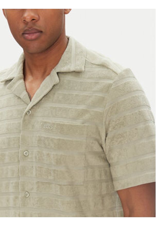 Hugo - HUGO Koszula Ellino 50539351 Zielony Relaxed Fit. Kolor: zielony. Materiał: bawełna