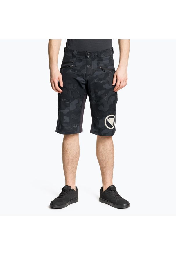 ENDURA - Spodenki rowerowe męskie Endura Singletrack II Short. Kolor: czarny. Długość: krótkie. Sezon: lato