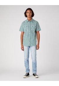 Wrangler - WRANGLER LARSTON MĘSKIE SPODNIE JEANSOWE DUSKY CLOUD W18SYJZ53 112331151 #4