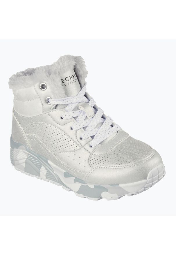 skechers - Buty dziecięce SKECHERS Uno Lite Camo Dazzle. Kolor: szary. Model: Skechers Sport. Sport: turystyka piesza