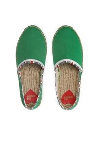 Love Moschino - LOVE MOSCHINO Espadryle JA10323G1GJH0850 Zielony. Kolor: zielony. Materiał: materiał #6