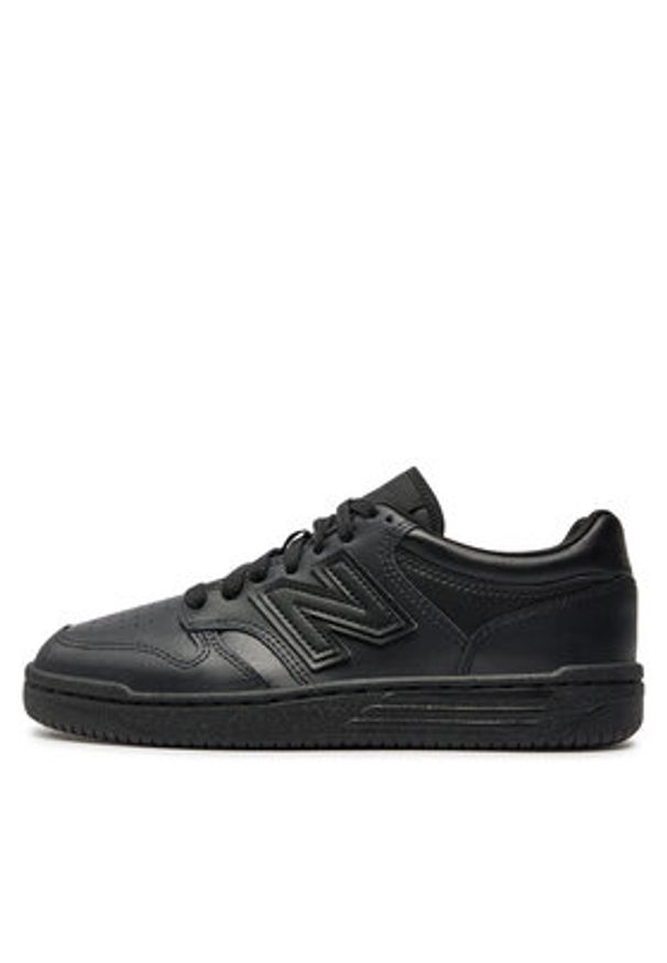 New Balance Sneakersy GSB4803B Czarny. Kolor: czarny. Materiał: skóra