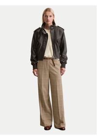 Marc O'Polo Kurtka skórzana 508 7018 73009 Brązowy Regular Fit. Typ kołnierza: polo. Kolor: brązowy. Materiał: skóra #2