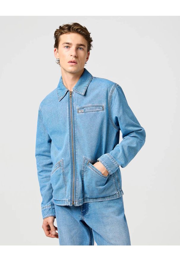 Wrangler - MESKA KURTKA WRANGLER RODEO UTILITY JACKET BOHEMIAN BLUE 112362738