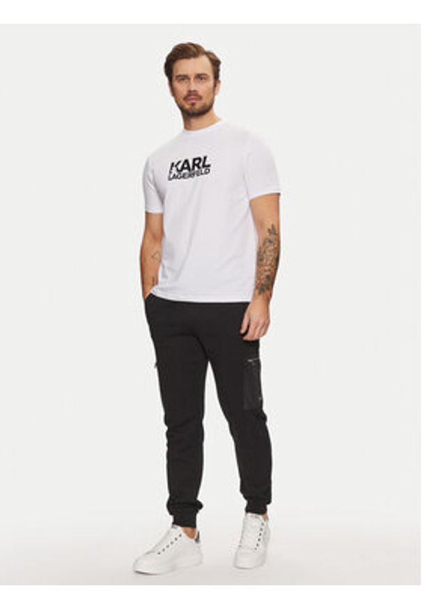 Karl Lagerfeld - KARL LAGERFELD Spodnie dresowe 705071 551900 Czarny Regular Fit. Kolor: czarny. Materiał: bawełna