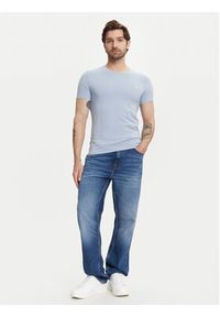 Guess T-Shirt M2YI24 J1314 Błękitny Slim Fit. Kolor: niebieski. Materiał: bawełna #3