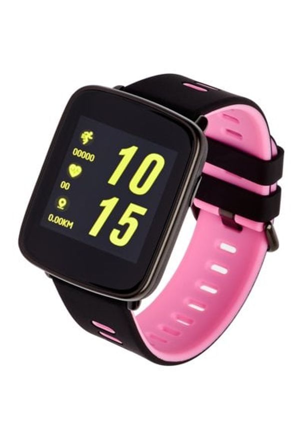 Smartwatch GARETT G32W Czarno-różowy. Rodzaj zegarka: smartwatch. Kolor: czarny, wielokolorowy, różowy
