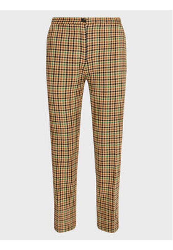 Pinko Spodnie materiałowe Gaio 1G1835 A07Q Beżowy Slim Fit. Kolor: beżowy. Materiał: materiał, bawełna
