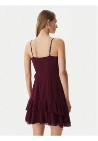 Morgan Sukienka koktajlowa 261-RDADOU Bordowy Regular Fit. Kolor: czerwony. Materiał: syntetyk. Styl: wizytowy #5