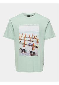 Only & Sons T-Shirt Kolton 22028735 Zielony Regular Fit. Kolor: zielony. Materiał: bawełna #4