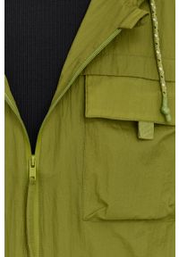 Patrizia Pepe kurtka damska kolor zielony przejściowa oversize. Kolor: zielony. Materiał: materiał. Wzór: aplikacja #4