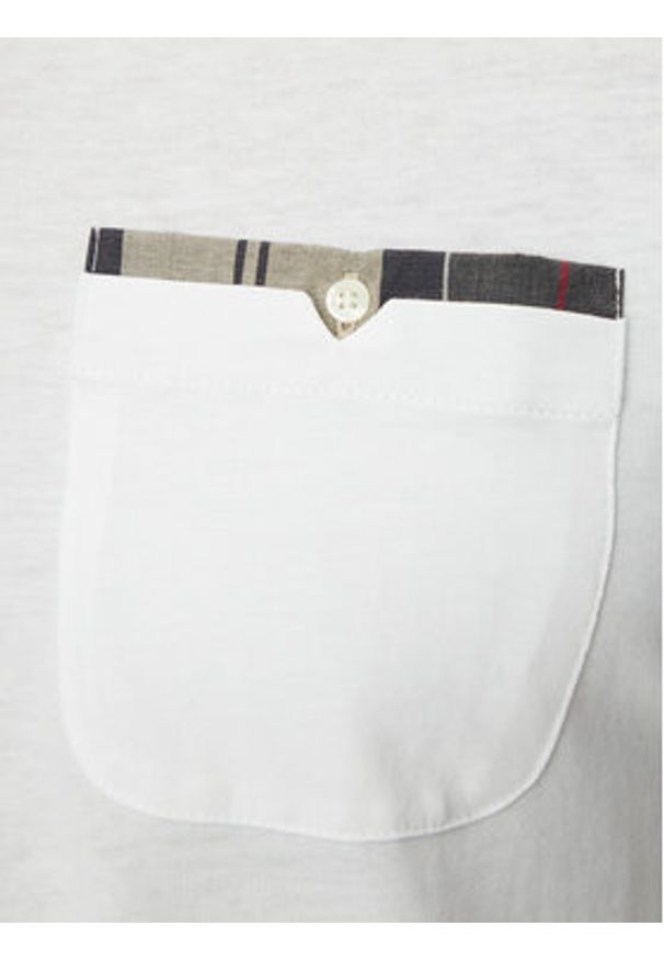 Barbour Polo Corpatch MML1071WH11 Biały Tailored Fit. Typ kołnierza: polo. Kolor: biały. Materiał: bawełna