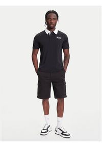 Kappa Polo Authentic Nilde 351R2IW Czarny Regular Fit. Typ kołnierza: polo. Kolor: czarny. Materiał: bawełna