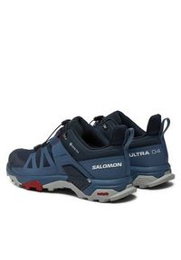 salomon - Salomon Sneakersy X Ultra 4 GORE-TEX L47376500 Granatowy. Kolor: niebieski. Materiał: materiał, mesh. Technologia: Gore-Tex #5
