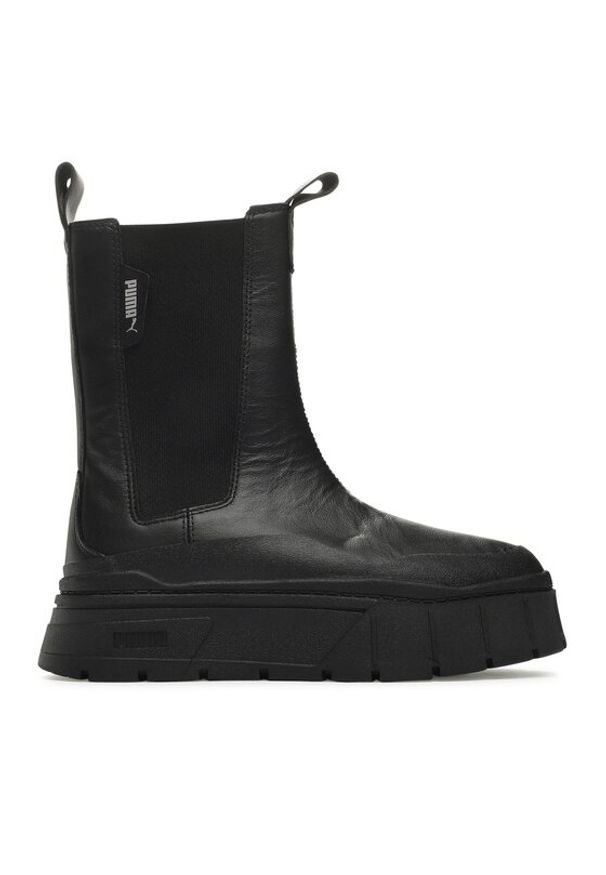 Puma Botki Mayze Stack Chelsea Wns 386272 06 Czarny. Kolor: czarny. Materiał: skóra