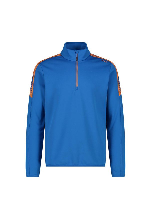 Golf męski techniczny CMP 34E4117. Typ kołnierza: golf. Kolor: niebieski. Styl: sportowy. Sport: golf