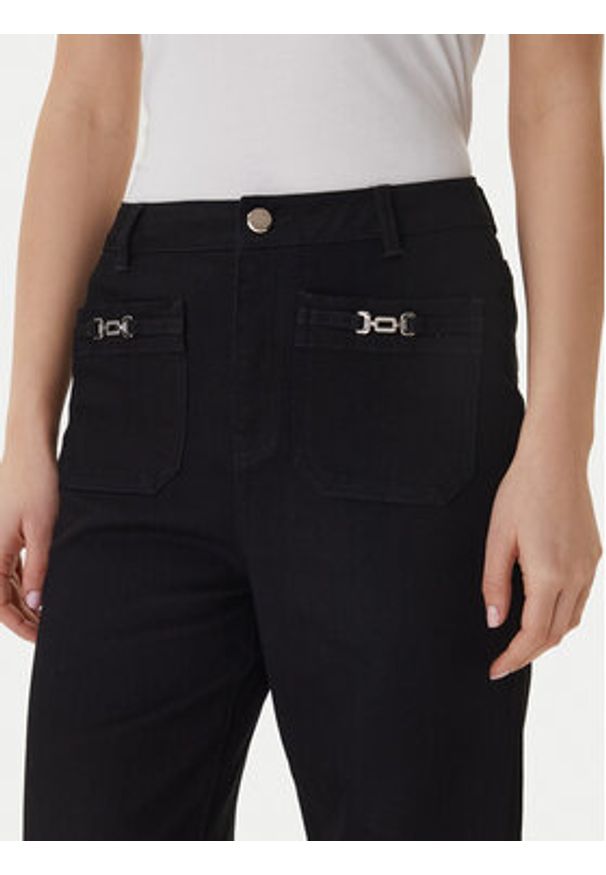 Morgan Jeansy 261-PSOFT1 Czarny Wide Leg. Kolor: czarny