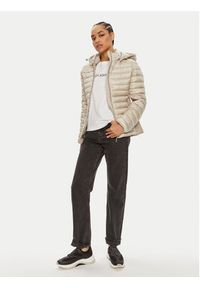 Calvin Klein Kurtka przejściowa K20K207108 Beżowy Slim Fit. Kolor: beżowy. Materiał: syntetyk