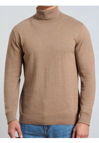 Sinsay - Klasyczny golf - beżowy. Typ kołnierza: golf. Kolor: beżowy. Styl: klasyczny