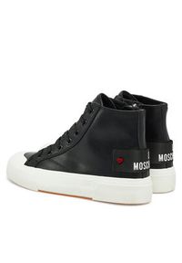 Love Moschino - LOVE MOSCHINO Trampki JA15022G1MIA0000 Czarny. Kolor: czarny. Materiał: skóra