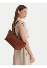 Coccinelle Torebka T8A Coccinelle Double Beat E1 T8A 11 03 01 Brązowy. Kolor: brązowy. Materiał: skórzane #1