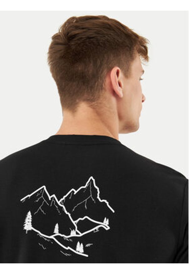 Viking Longsleeve 500/25/9322 Czarny Regular Fit. Kolor: czarny. Długość rękawa: długi rękaw