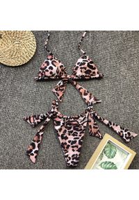 Intica - Bikini wiązane z regulacją na lato nad wodę Kelcy. Materiał: materiał. Wzór: gładki