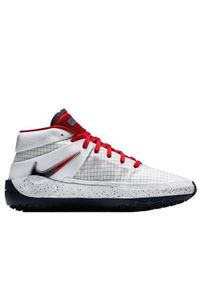 Buty koszykarskie męskie Nike KD13. Wysokość cholewki: za kostkę. Zapięcie: sznurówki. Kolor: biały, wielokolorowy. Materiał: syntetyk, tkanina, materiał. Szerokość cholewki: normalna