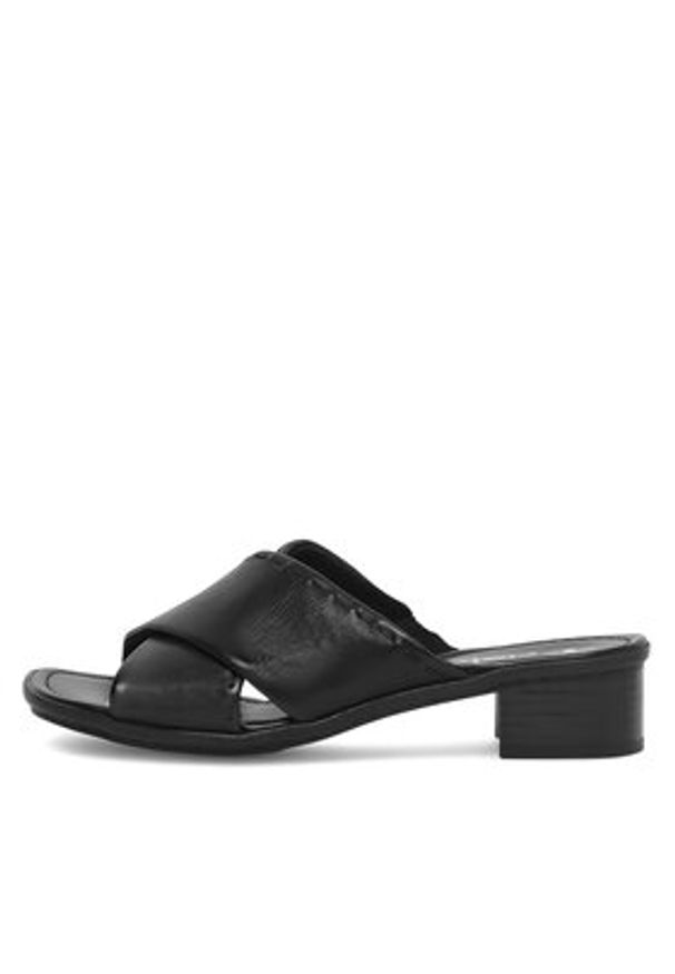 Rieker Klapki 62690-00 Czarny. Kolor: czarny. Materiał: skóra