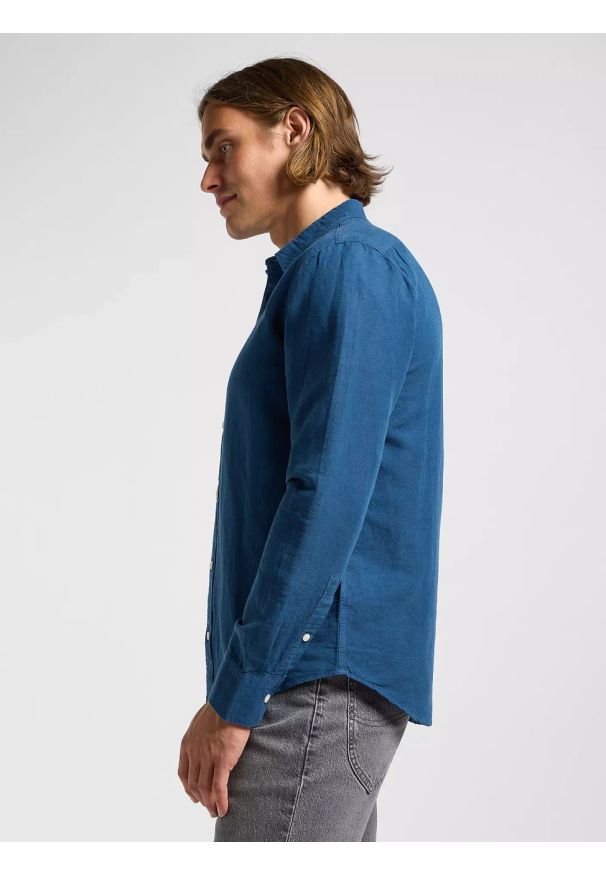 Lee - MESKA KOSZULA LEE PATCH SHIRT ORION BLUE 112364107