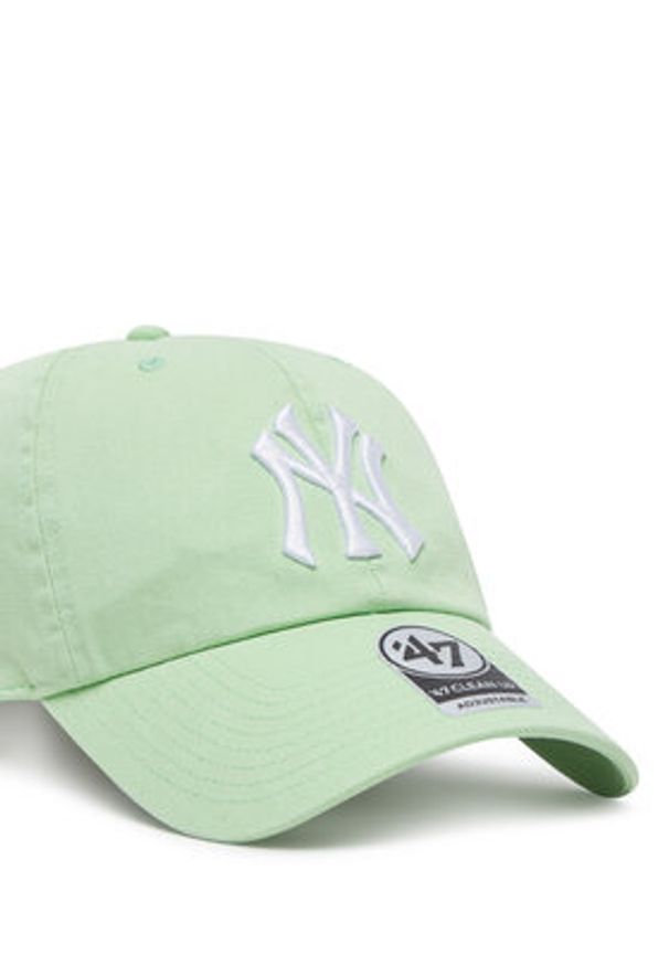 47 Brand Czapka z daszkiem MLB New York Yankees '47 CLEAN UP B-RGW17GWS Zielony. Kolor: zielony. Materiał: materiał, bawełna