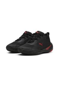 Puma - Buty do koszykówki dziecięce PUMA Playmaker Pro JR pumafor all time. Kolor: czarny. Materiał: materiał, syntetyk. Szerokość cholewki: normalna. Sport: koszykówka