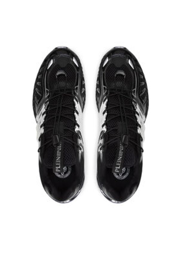 Plein Sport Sneakersy FACS USC0434 STE003N Czarny. Kolor: czarny. Materiał: skóra