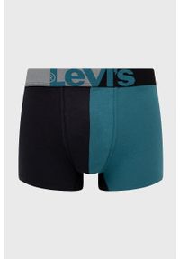 Levi's® - Levi's Bokserki (2-pack) męskie kolor czarny. Kolor: czarny #4