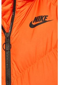 Nike Sportswear - Kurtka puchowa. Typ kołnierza: bez kaptura. Kolor: pomarańczowy. Materiał: puch. Długość rękawa: raglanowy rękaw. Wzór: gładki #2