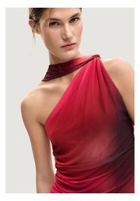 Desigual Bluzka Bratislava 26SWTK31 Czerwony Slim Fit. Kolor: czerwony. Materiał: syntetyk #2