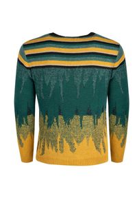 Takeshy Kurosawa Sweter "Degrade" | 83065 | Maglia Inserto Degrade | Mężczyzna | Żółty, Zielony. Okazja: na co dzień. Kolor: zielony, wielokolorowy, żółty. Materiał: wełna, wiskoza, akryl, poliamid. Wzór: aplikacja. Styl: casual #7