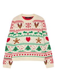 Vero Moda Sweter New Christmas 10334011 Kolorowy Regular Fit. Materiał: syntetyk. Wzór: kolorowy #4