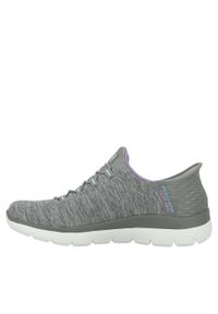 skechers - Damskie SUMMITS DAZZLING HAZE Slip-On Szary / Wielokolorowy. Zapięcie: bez zapięcia. Kolor: szary, wielokolorowy. Materiał: materiał. Szerokość cholewki: normalna. Wzór: melanż. Model: Skechers Sport. Sport: tenis