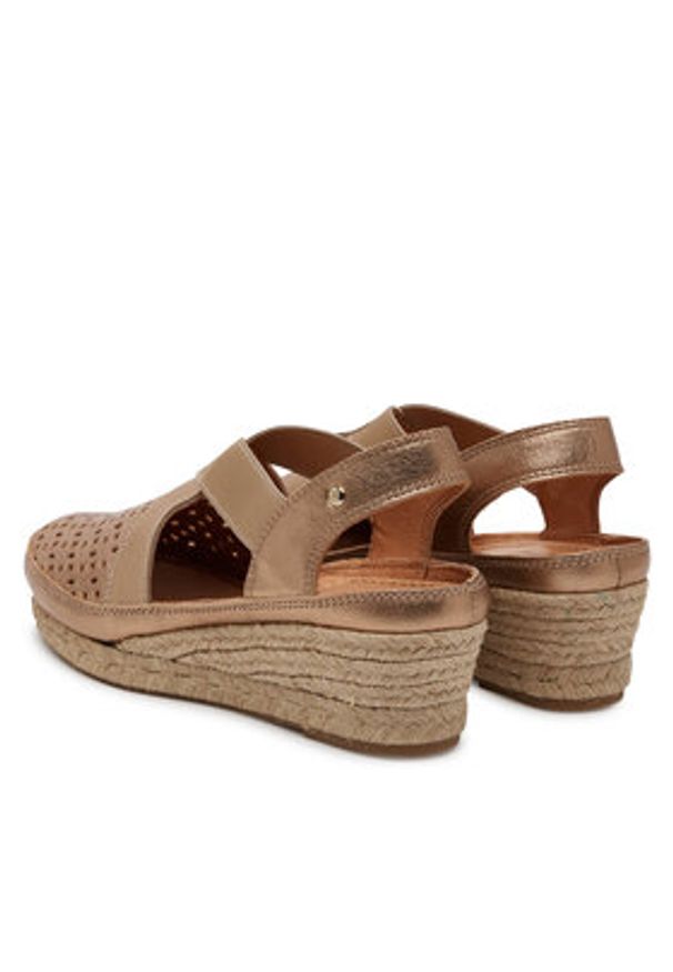 Pikolinos Espadryle W4A-1546Cl Złoty. Kolor: złoty. Materiał: skóra