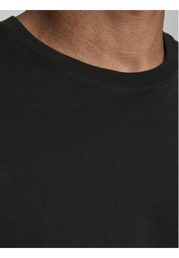 Jack & Jones - Jack&Jones T-Shirt Corp Logo 12151955 Czarny Slim Fit. Kolor: czarny. Materiał: bawełna
