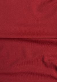 Born2be - Bordowa Bluzka Hiszpanka Vices z Marszczeniem w Talii i przy Rękawach Temile. Okazja: na co dzień. Typ kołnierza: dekolt hiszpanka. Kolor: czerwony. Materiał: satyna, jeans. Styl: casual, elegancki #7