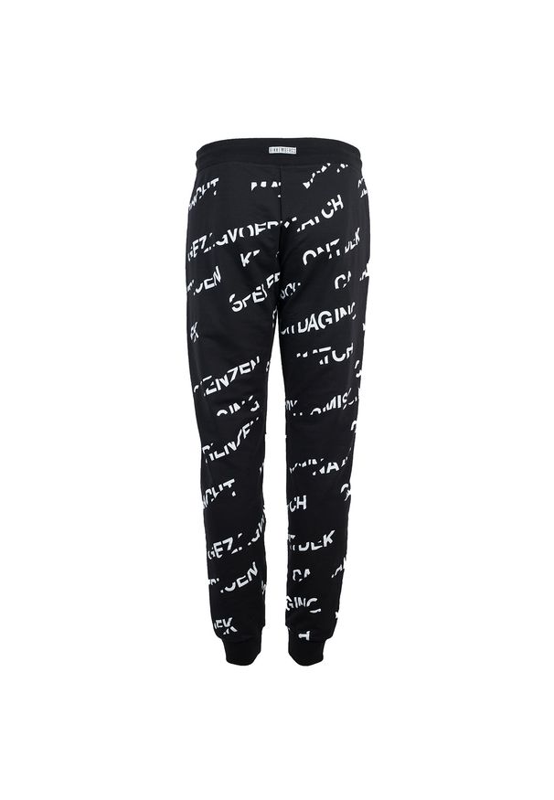 Bikkembergs Spodnie | C 1 043 00 E 1898 | Mężczyzna | Czarny. Okazja: na co dzień. Kolor: czarny. Materiał: elastan, bawełna. Wzór: aplikacja. Styl: casual