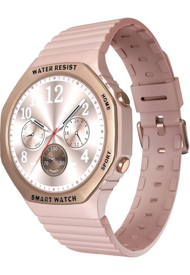 Smartwatch Hagen HC77.110.539 Różowy. Rodzaj zegarka: smartwatch. Kolor: różowy