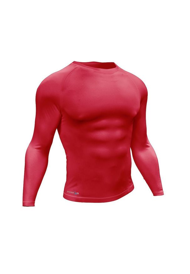 Dżersej z długim rękawem Precision Essential Baselayer. Kolor: czerwony. Materiał: jersey. Długość rękawa: długi rękaw. Długość: długie