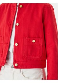 TOMMY HILFIGER - Tommy Hilfiger Kurtka jeansowa WW0WW48591 Pomarańczowy Regular Fit. Kolor: pomarańczowy. Materiał: bawełna #7